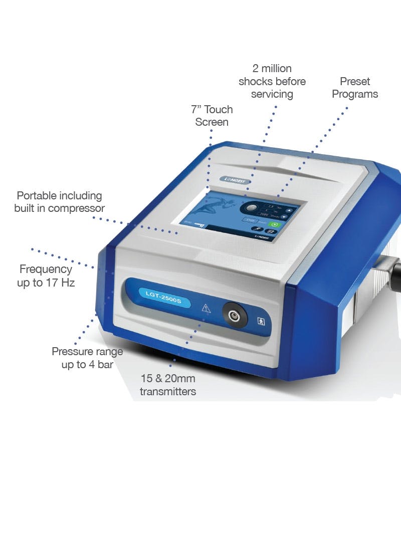 7 Transmitters Shockwave Therapy Machine Portable Shock Wave for