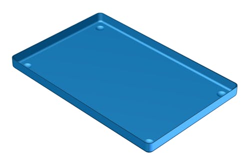 DLT Podiatry Aluminium Solid Instrument Trays - Full Size