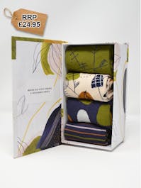 Sybil Bamboo Pretty Abstract 4 Pack Sock Gift Box