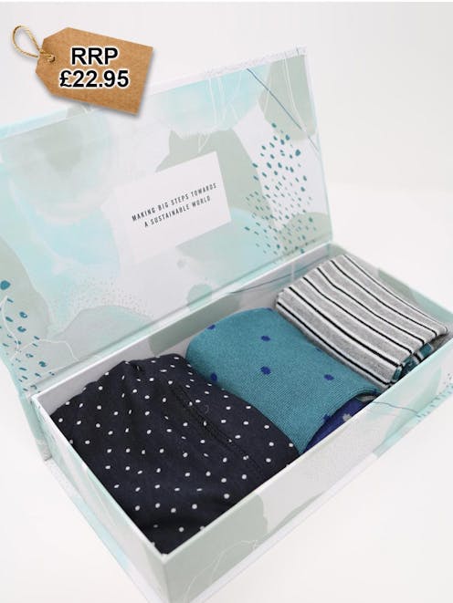 Cannadine Bamboo Bikini Brief And Socks Box