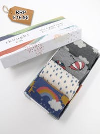 Overcast Bamboo Baby Weather Socks Gift Box