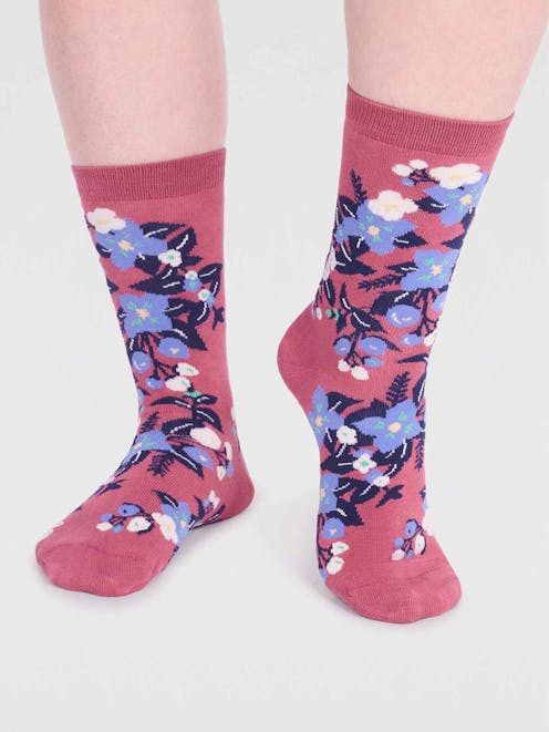 Thought Arya Bamboo Floral Socks UK 4-7