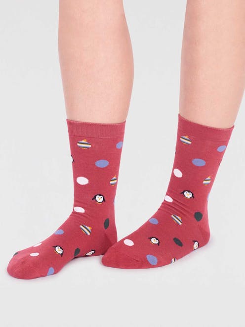 Thought Neva Bamboo Penguin Socks