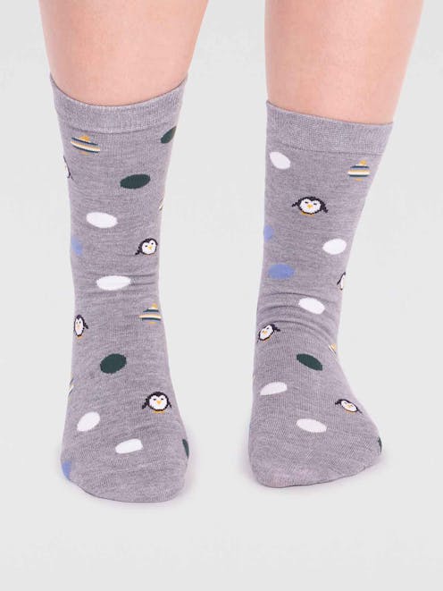 Thought Neva Bamboo Penguin Socks