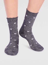 Thought Crystelle Heart Sparkle Sock UK 4-7