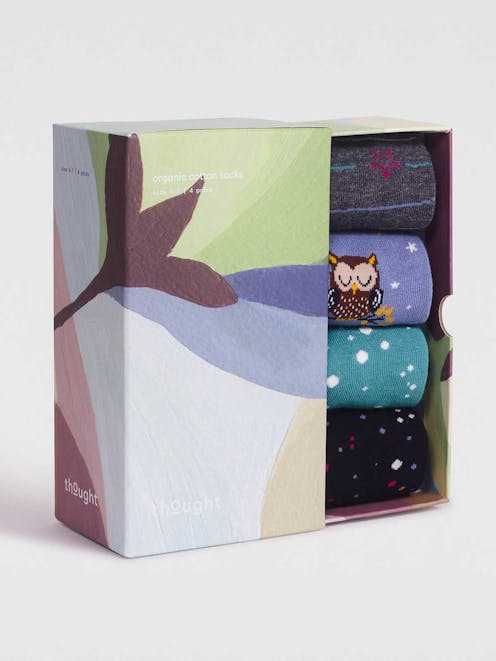 Thought Amaya Bamboo Night Sock Box (4) UK 4-7