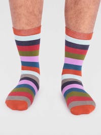 Thought Jase Bamboo Stripe Socks UK 7-11
