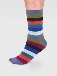 Thought Jase Bamboo Stripe Socks UK 7-11