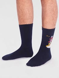 Thought Gots Onyx Rocket Socks UK 7-11