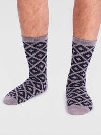 Thought Grady Pattern Wool Socks UK 7-11