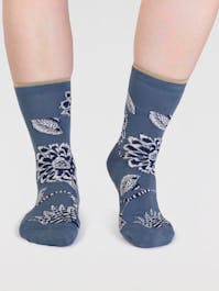Thought Freja GOTS Flower Socks UK 4-7