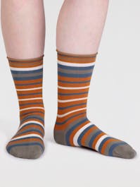 Thought Lucia Bamboo Stripe Socks UK 4-7