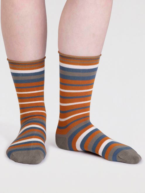 Thought Lucia Bamboo Stripe Socks UK 4-7