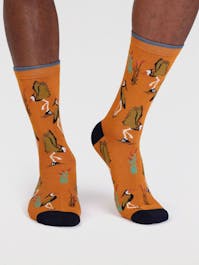 Thought Gino Bamboo Heron Bird Socks UK 7-11
