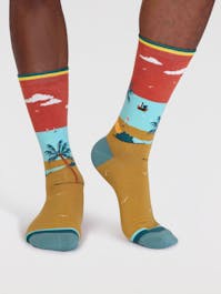 Thought Dae GOTS Organic Cotton Seaside Socks UK 7-11
