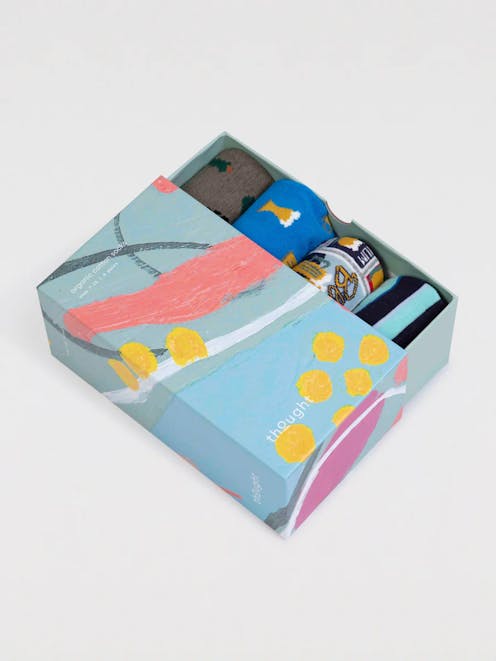 Thought GOTS Riko Beer Sock Box UK 7-11