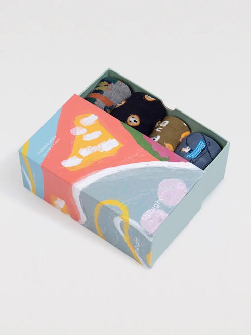 Thought Micah King of the Grill Bamboo Sock Box (4) UK 7-11