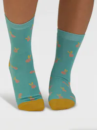 Thought Mapel Floral Bamboo Socks UK 4-7