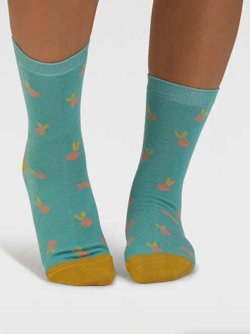 Thought Mapel Floral Bamboo Socks UK 4-7