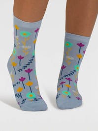 Thought Mapel Floral Bamboo Socks UK 4-7
