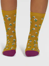 Thought Mapel Floral Bamboo Socks UK 4-7