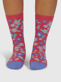 Thought Mapel Floral Bamboo Socks UK 4-7