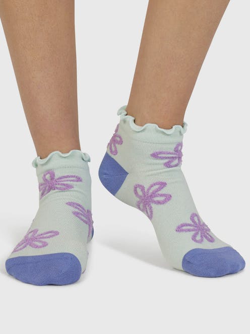 Thought Daisee Textured Flower Bamboo Socks UK 4-7