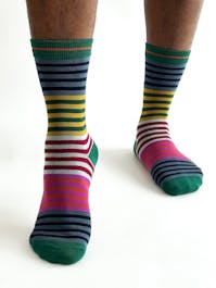 Thought Reid Stripe Bamboo Socks UK 7-11