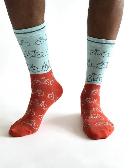 Thought Men's Riam Bike Bamboo Socks UK 7-11