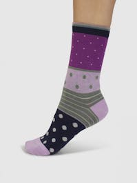 Thought Rondel Spot & Stripe Bamboo Socks UK 4-7