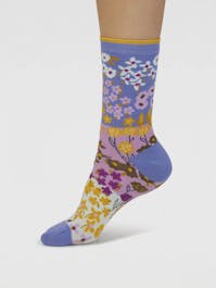 Thought Marguerite Floral Cotton Socks UK 4-7