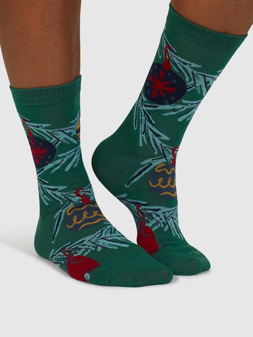Thought Jemila Christmas Organic Cotton Socks UK 4-7