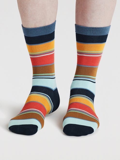 Thought Haiden Striped Bamboo Socks UK 7-11