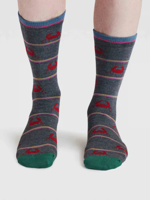 Thought Brewer Crab Bamboo Socks UK 7-11