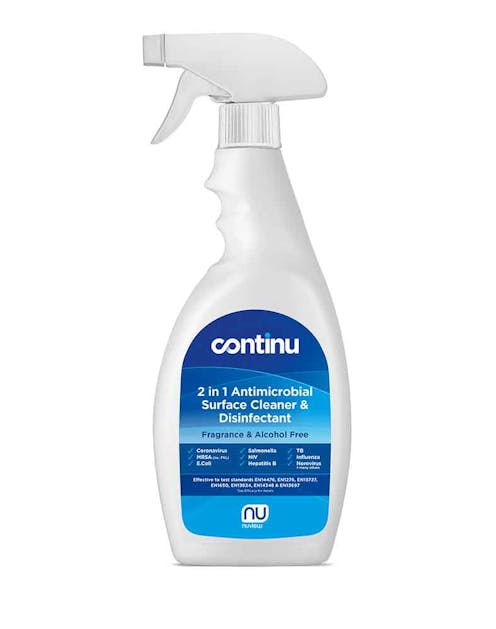 Continu 2 in 1 Antimicrobial Surface Cleaning Spray 750ml