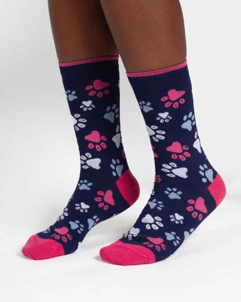 Thought Purrfect Bamboo Socks in a Bag (2) UK 4-7