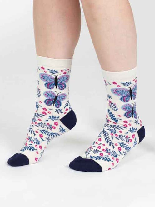 Thought Floral Insect Bamboo Socks UK 4-7