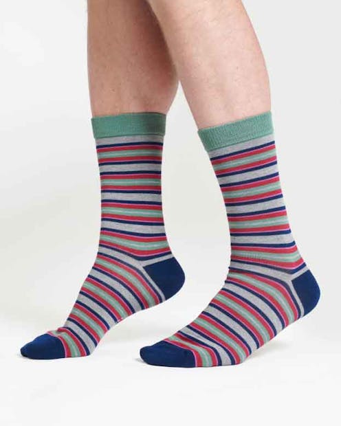 Thought Multi Stripe Bamboo Socks UK 7-11
