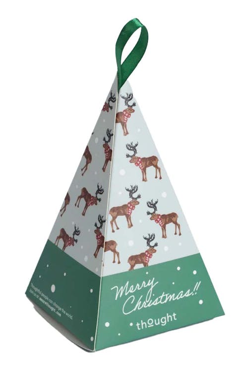 Thought Christmas Reindeer Bamboo Sock Gift Box UK 7-11