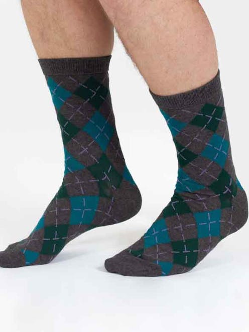 Thought Argyle Bamboo Socks UK 7-11