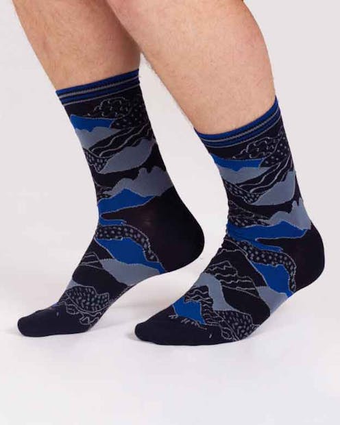 Thought Mountain Range Bamboo Socks UK 7-11