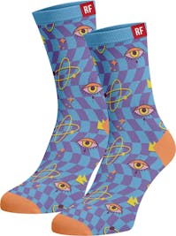 Red Fraktion Blue Socks with Planets 4-7