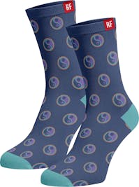 Red Fraktion Blue Socks with Ying Yang 4-7