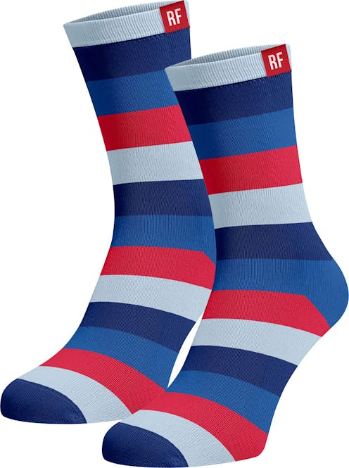 Red Fraktion Blue and White Checked Socks 7-11 [duplicate]