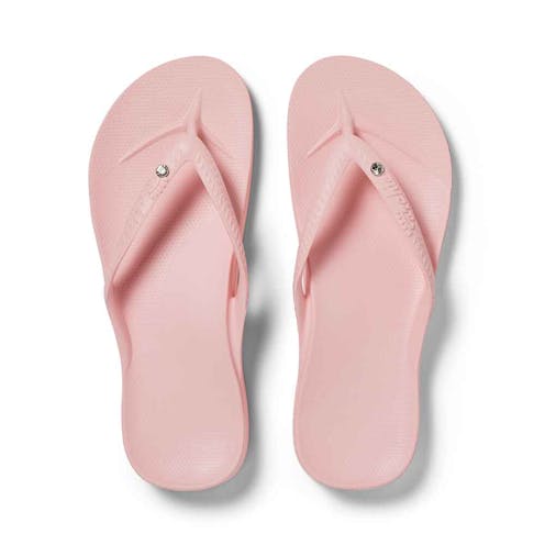 Archies Arch Support Flip Flops in Pink Crystal
