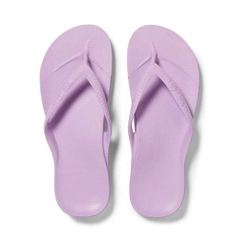 Archies Arch Support Flip Flops in Lilac