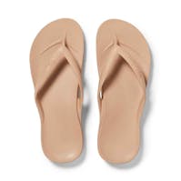 Archies Arch Support Flip Flops in Tan