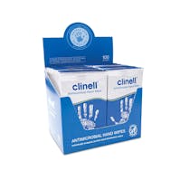 clinell Antimicrobial Hand Wipe Sachets (100)