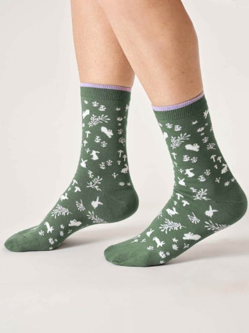 Thought Woodland Floral Bamboo Socks UK 4-7