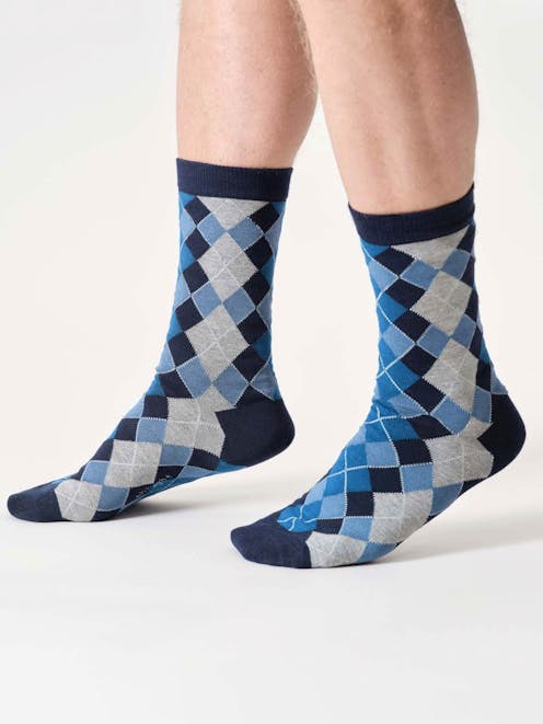 Thought Argyle Pattern Bamboo Socks UK 7-11